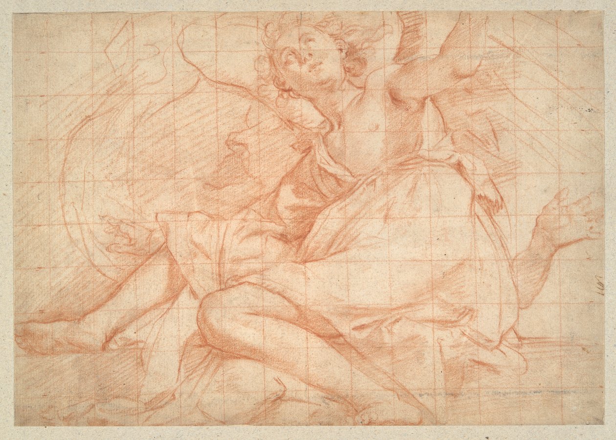 estudio de un ángel de Bernardino Poccetti