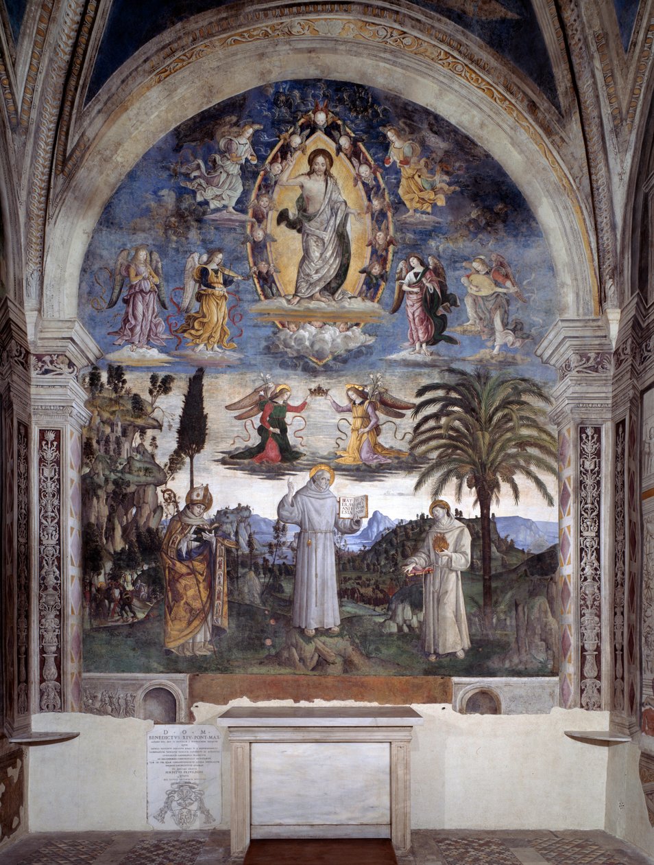 Gloria de Bernardino de Siena de Bernardino di Betto Pinturicchio