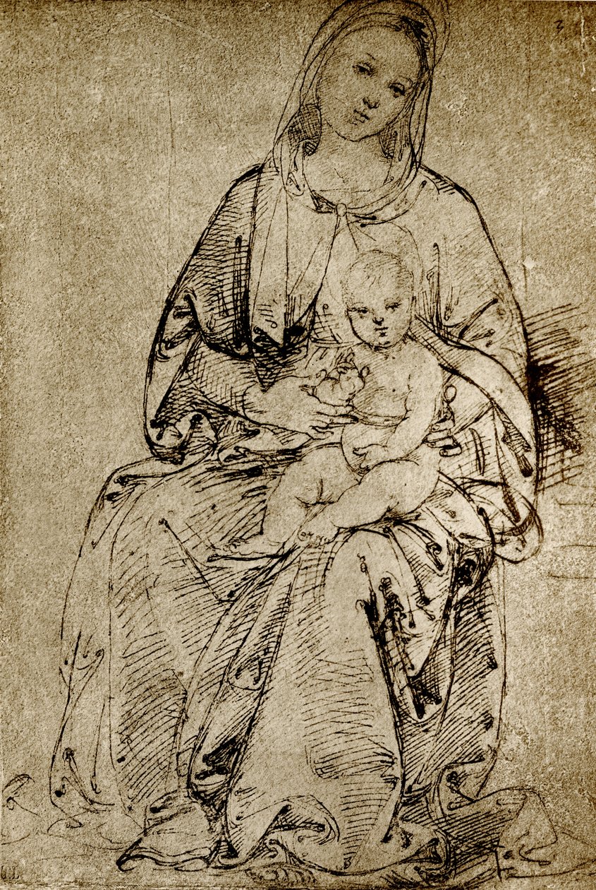 Madonna con el Niño de Bernardino di Betto Pinturicchio