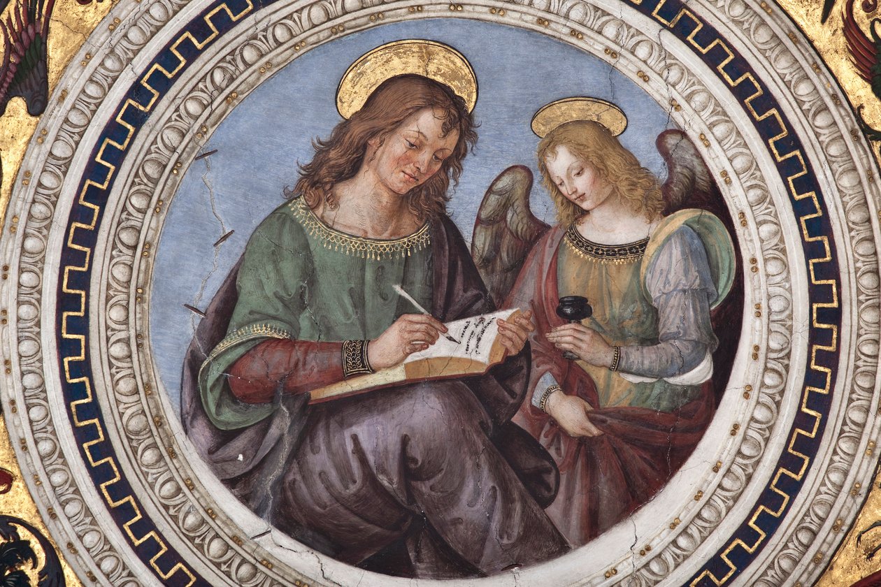 San Mateo (detalle) de Los Cuatro Evangelistas de Bernardino di Betto Pinturicchio