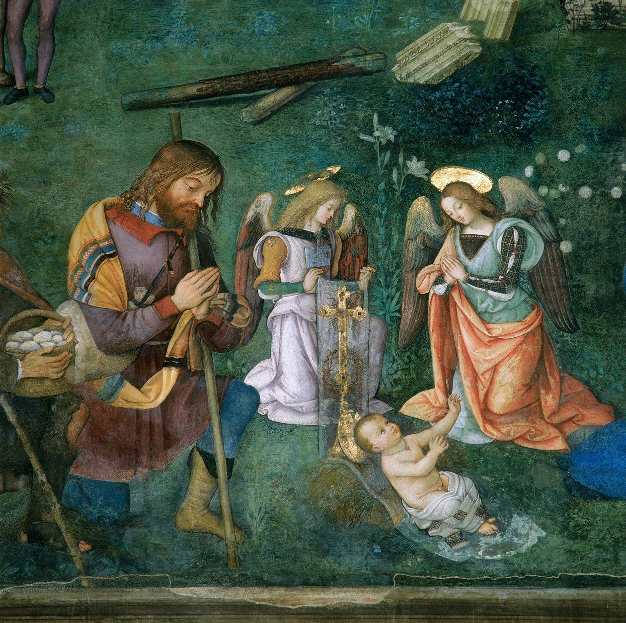 El Niño Jesús (detalle) de Bernardino di Betto Pinturicchio