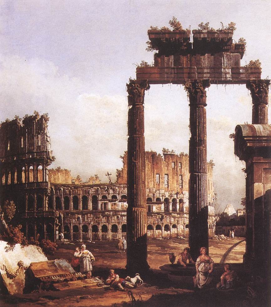 Capricho con el Coliseo de Bernardo Bellotto