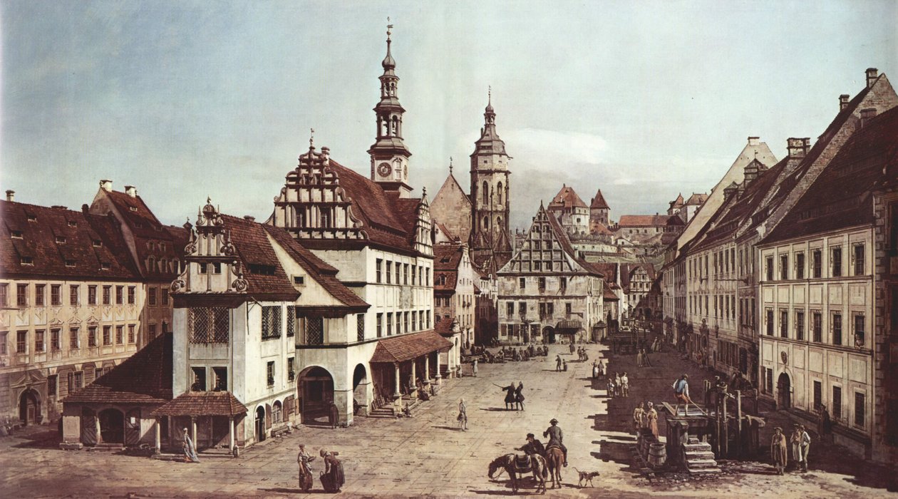 El mercado de Pirna de Bernardo Bellotto