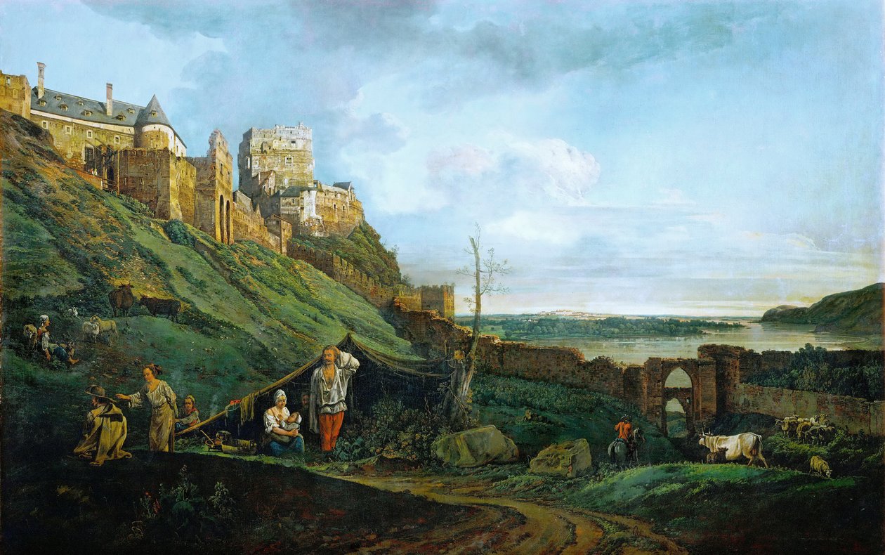 La ruina de Theben en el March de Bernardo Bellotto