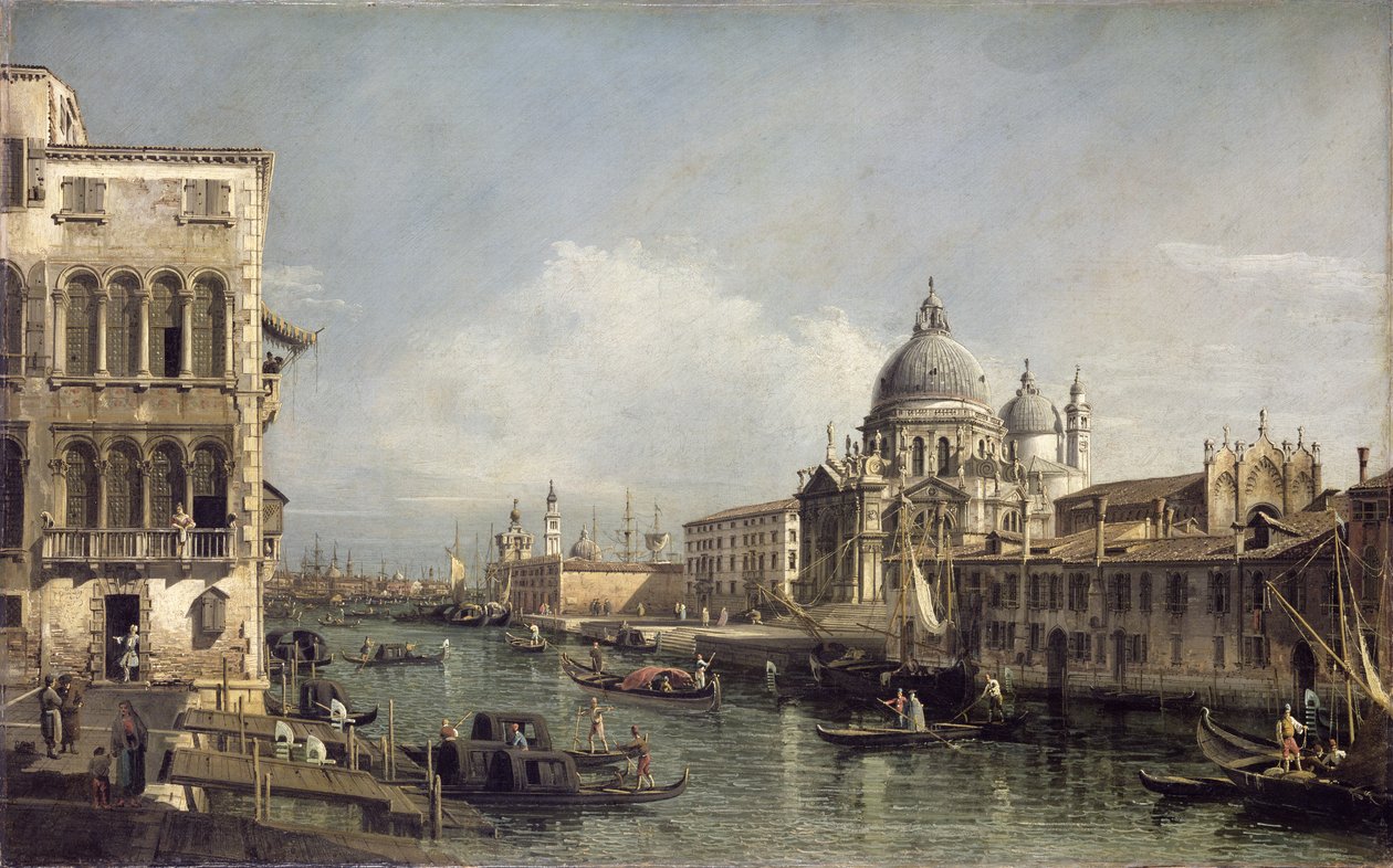 Entrada al Gran Canal, Venecia de Bernardo Bellotto
