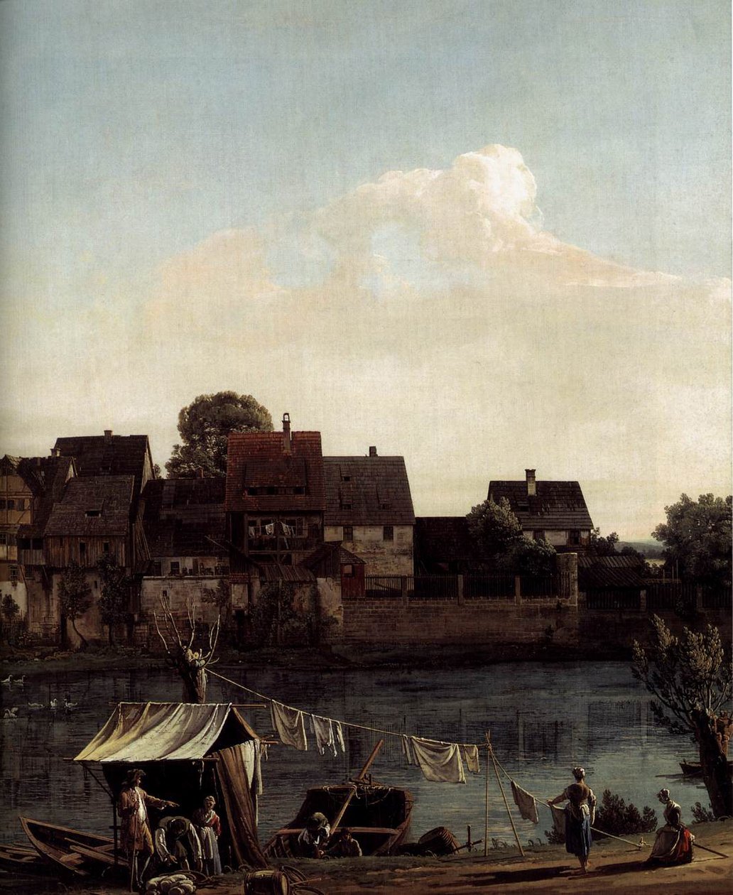 Pirna vista desde la ciudad portuaria de Bernardo Bellotto