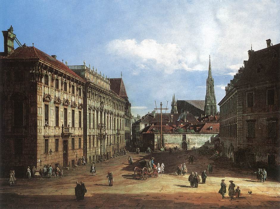 Viena, la Plaza Lobkowitz de Bernardo Bellotto