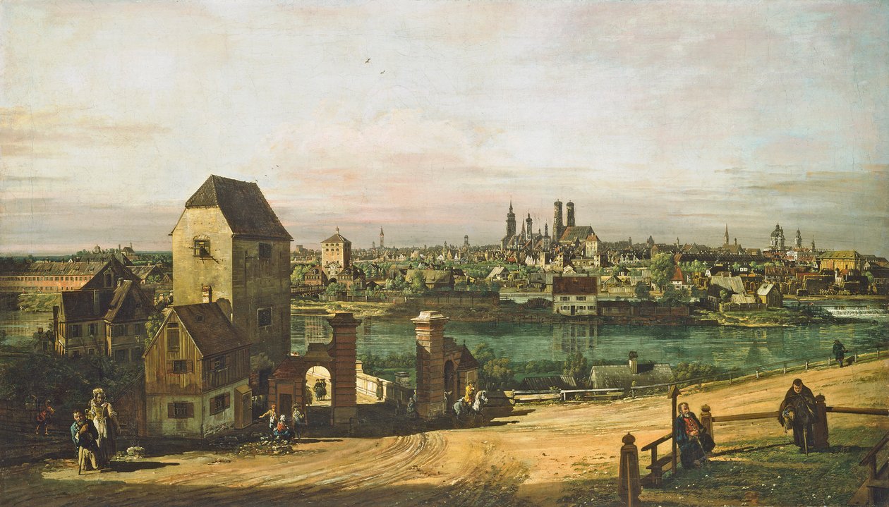 Vista de Múnich, c. 1761 de Bernardo Bellotto