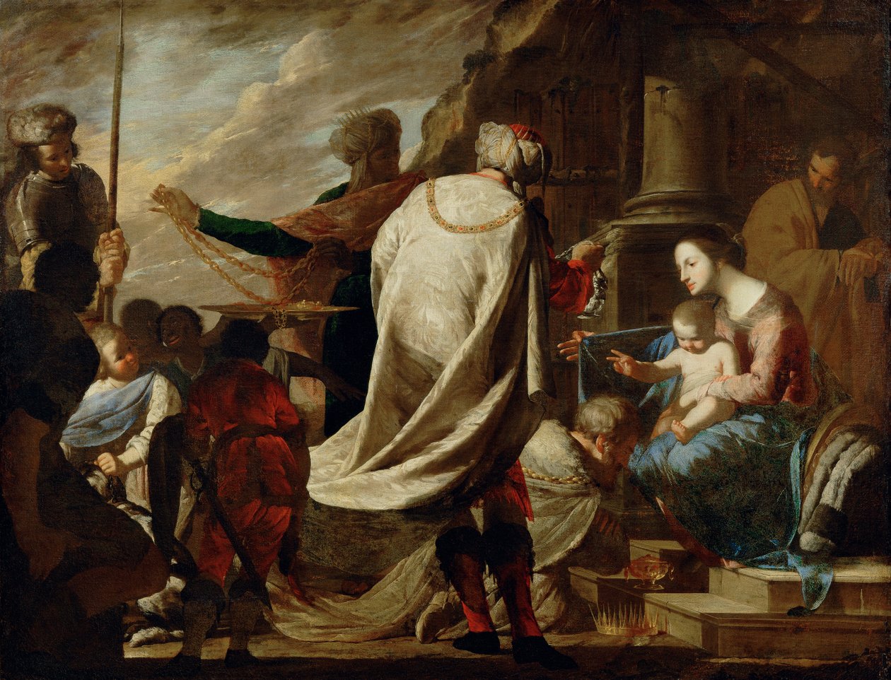 Adoración de los Magos de Bernardo Cavallino