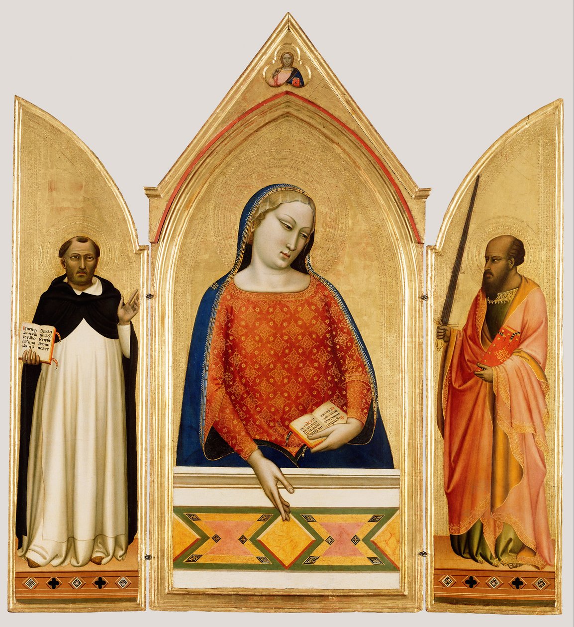 Virgen María con Santo Tomás de Aquino y San Pablo de Bernardo Daddi