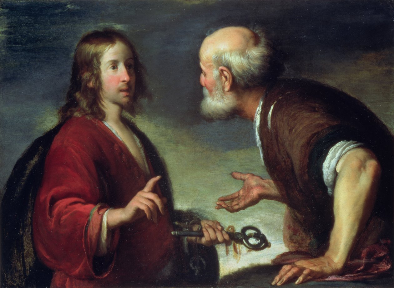La entrega de las llaves a San Pedro de Bernardo Strozzi