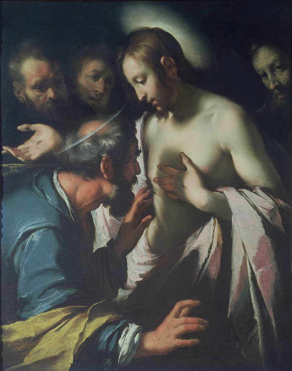 La incredulidad de Santo Tomás de Bernardo Strozzi
