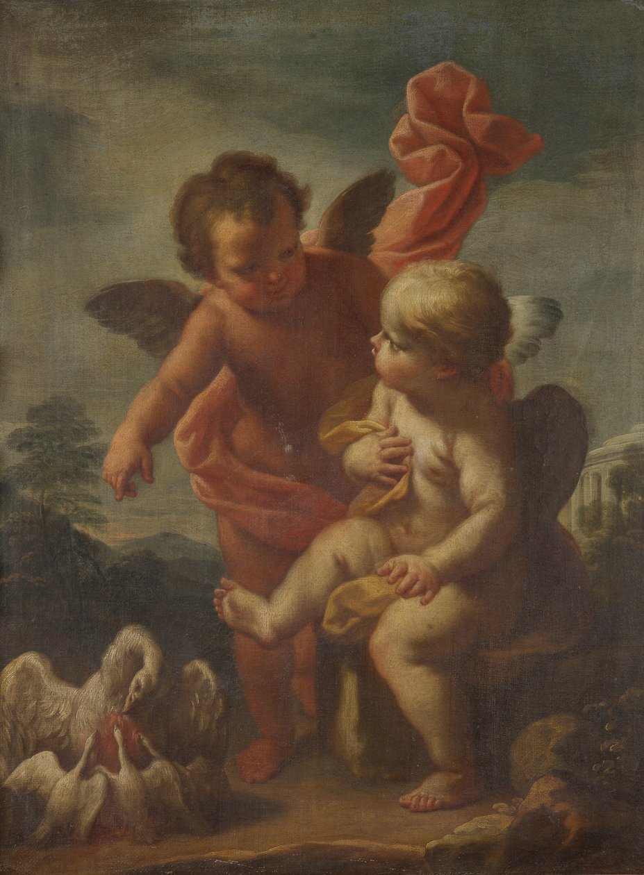 Cupidos con Gansos de Bernardo Arniconi