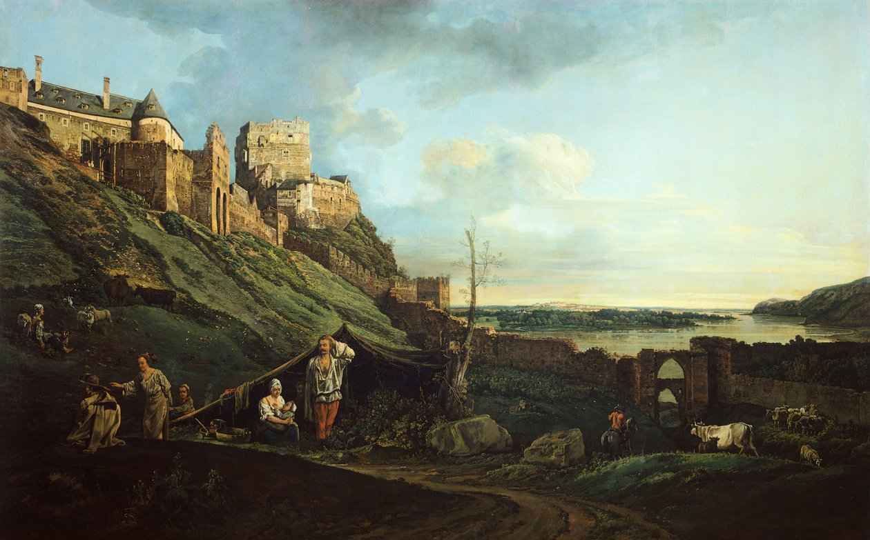 Castillo de Devin, de Bernardo Bellotto, conocido como Canaletto (1721-1780) de Bernardo Bellotto