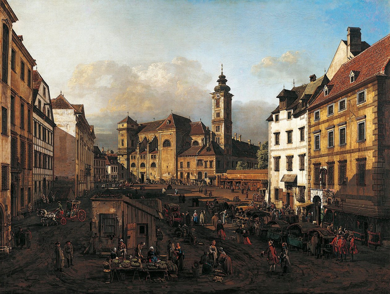 Plaza Freyung desde el sureste de Bernardo Bellotto