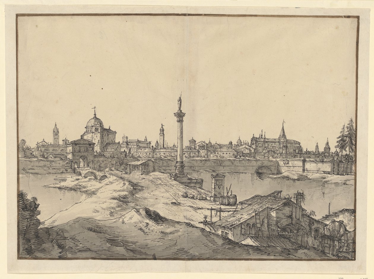 Vista imaginaria de Padua de Bernardo Bellotto