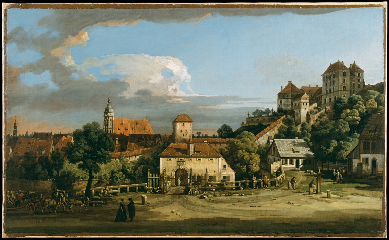 Pirna: la Obertor desde el sur de Bernardo Bellotto