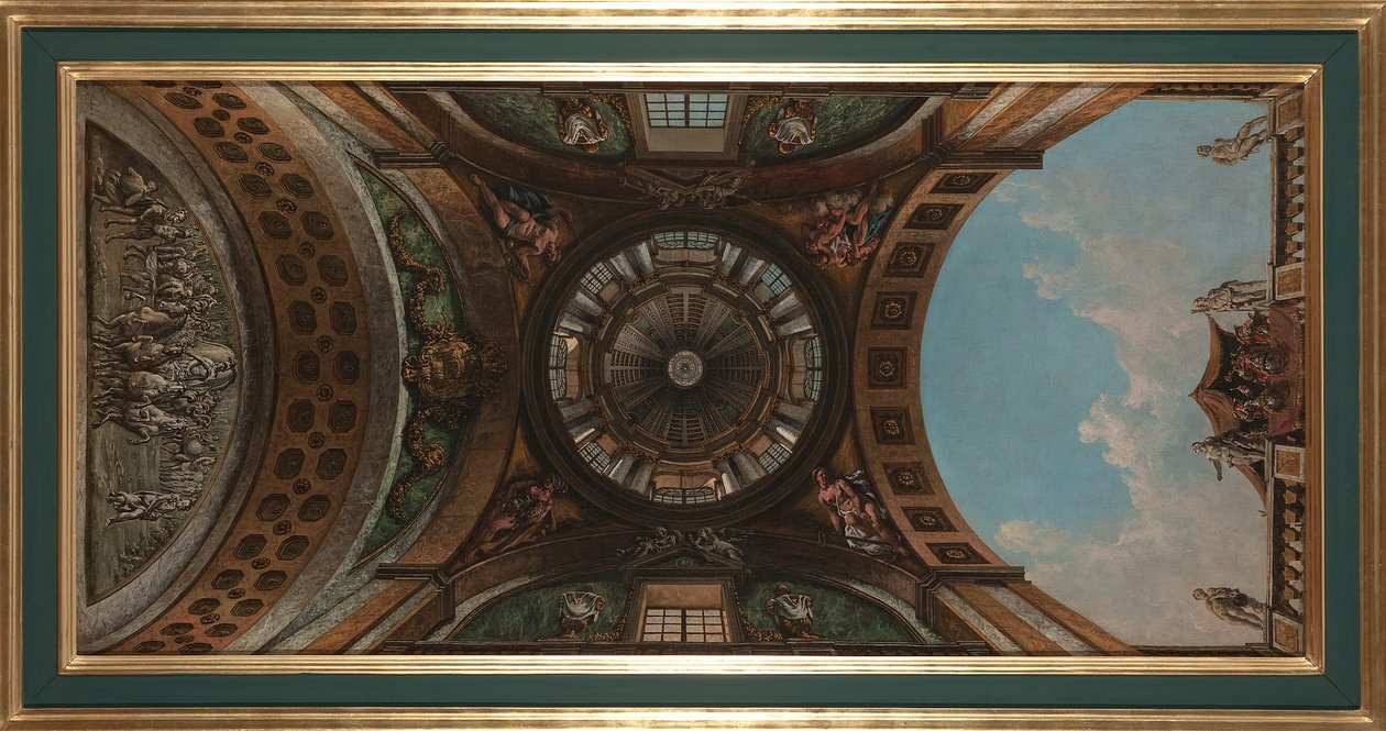 Proyecto de pinturas para la sala del Castillo Ujazdowski de Varsovia de Bernardo Bellotto