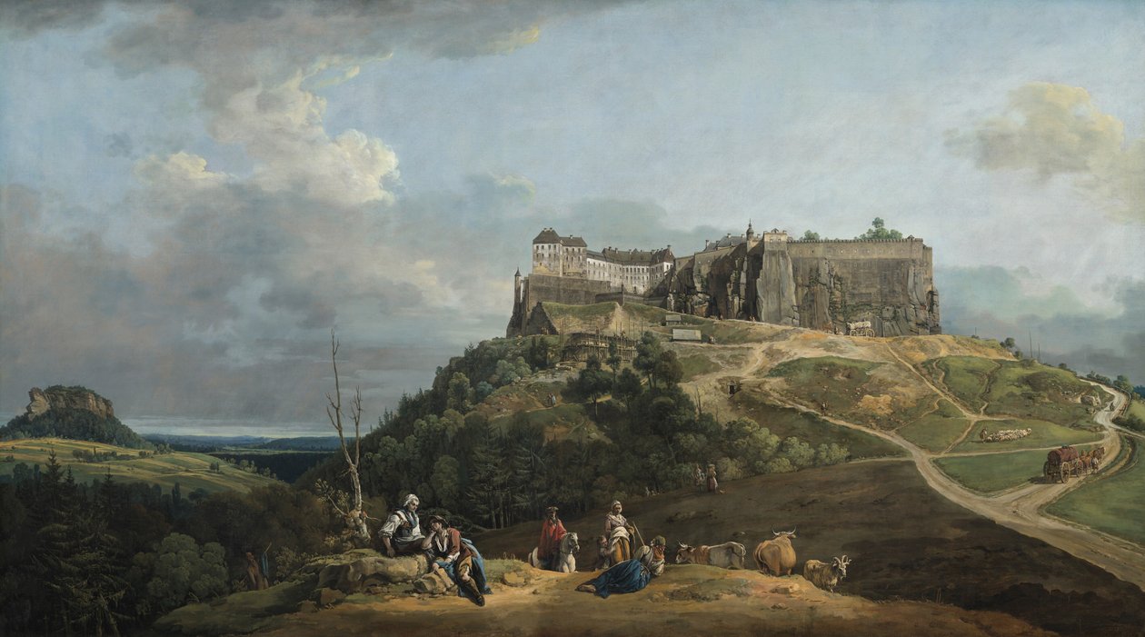 La Fortaleza de Königstein de Bernardo Bellotto