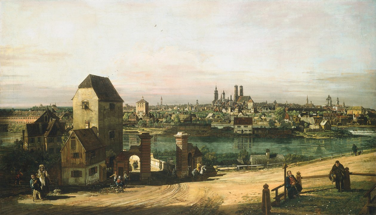Vista de Múnich, c. 1761 de Bernardo Bellotto