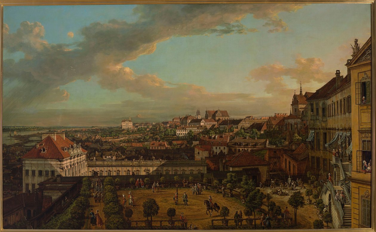 Vista de Varsovia desde la terraza del Castillo Real de Bernardo Bellotto