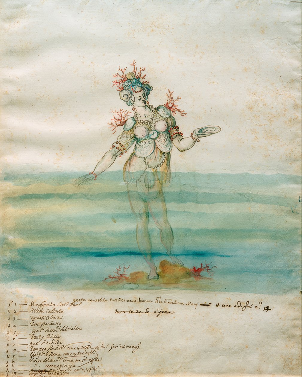 Ninfa marina de Bernardo Buontalenti