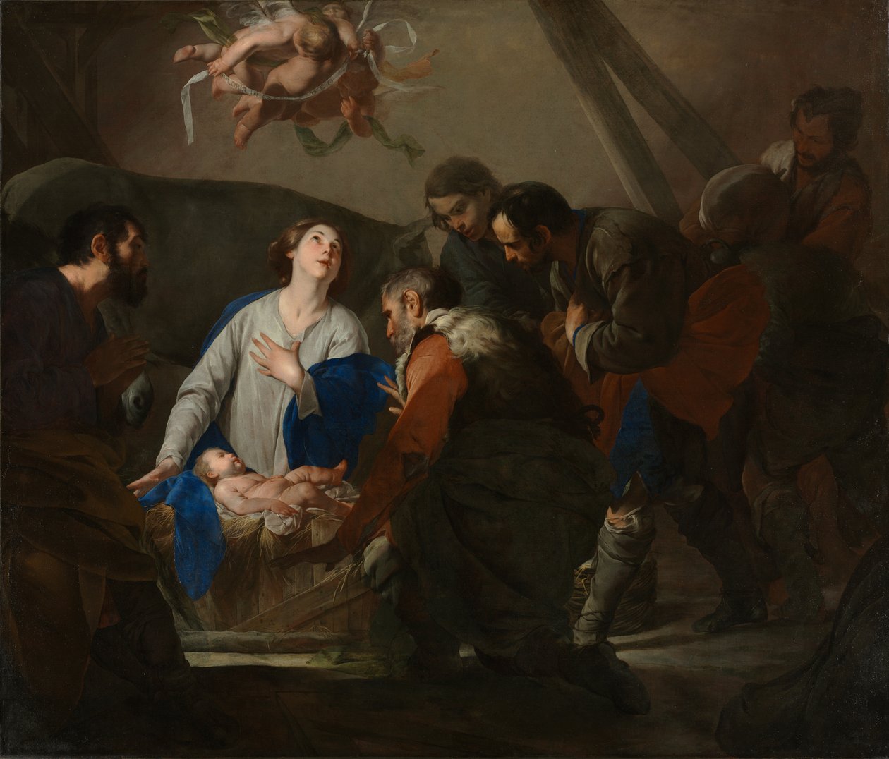 Adoration of the Shepherds de Bernardo Cavallino