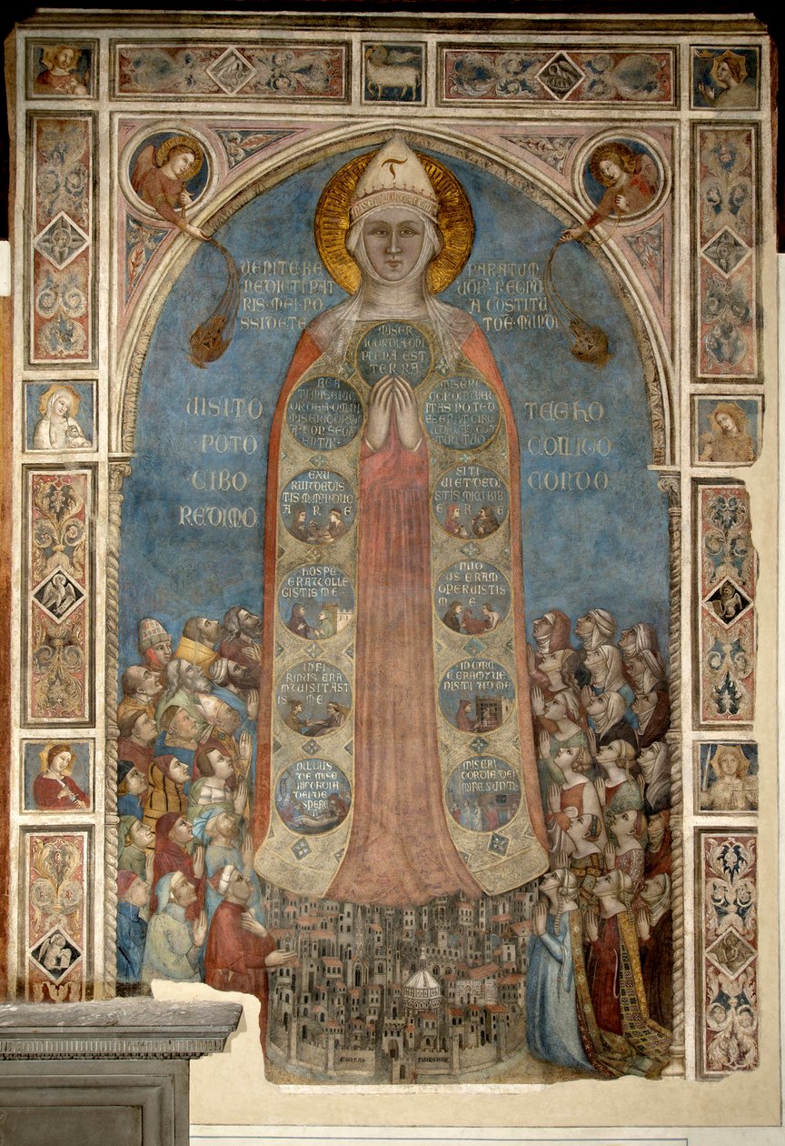 Madonna de la Misericordia - Madonna della Misericordia por Bernardo Daddi (1290-1350) de Bernardo Daddi