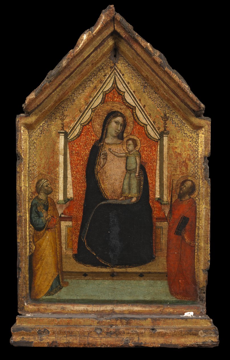 Virgen y Niño con San Pedro y San Pablo de Bernardo Daddi