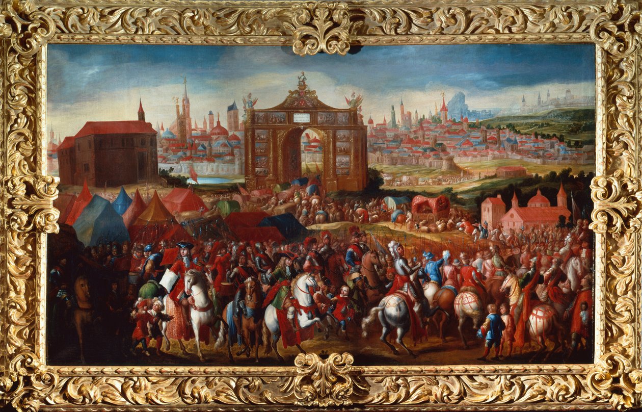 Fiestas Triunfales (oil on canvas) de Bernardo Polo