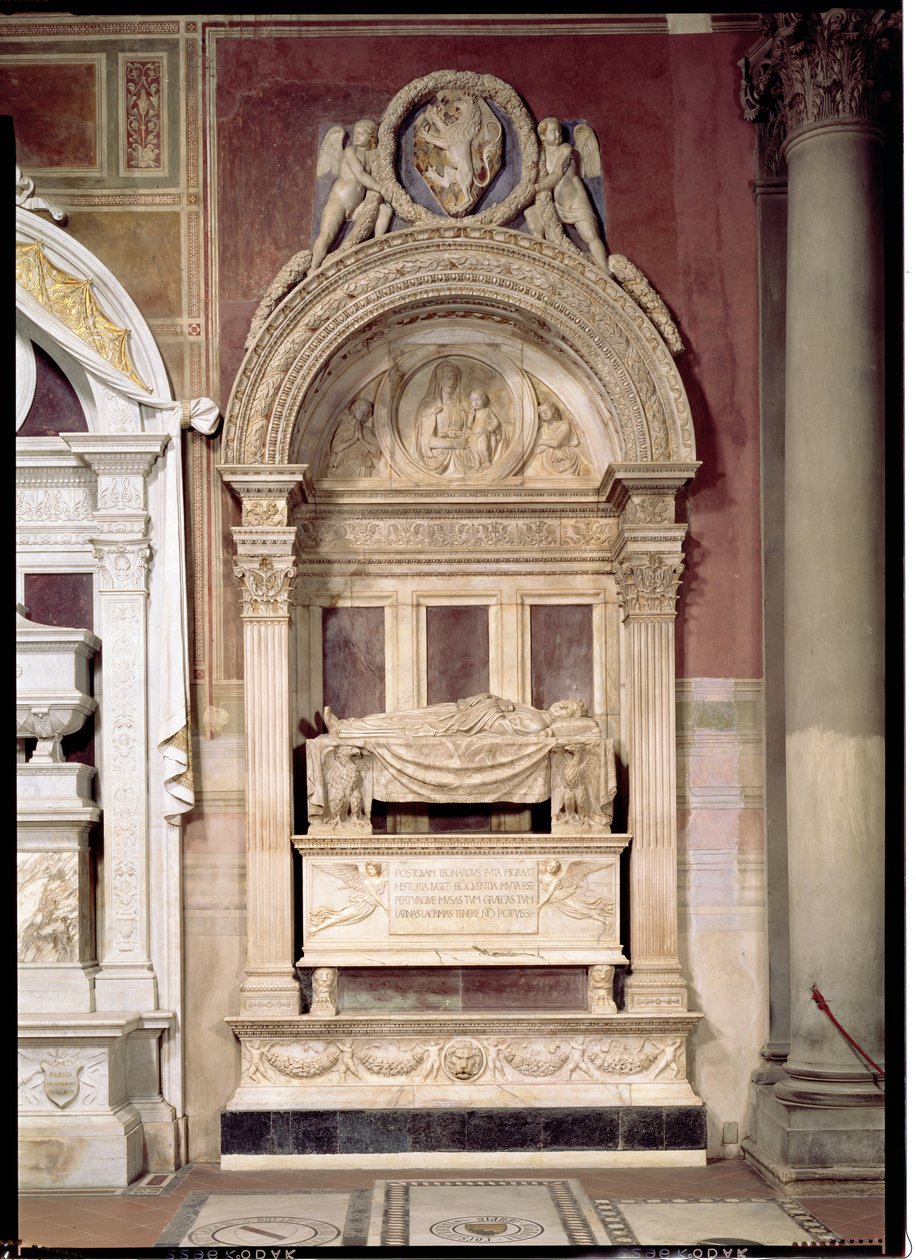 Tumba de Leonardo Bruni (1369-144) 1446-50 de Bernardo Rossellino