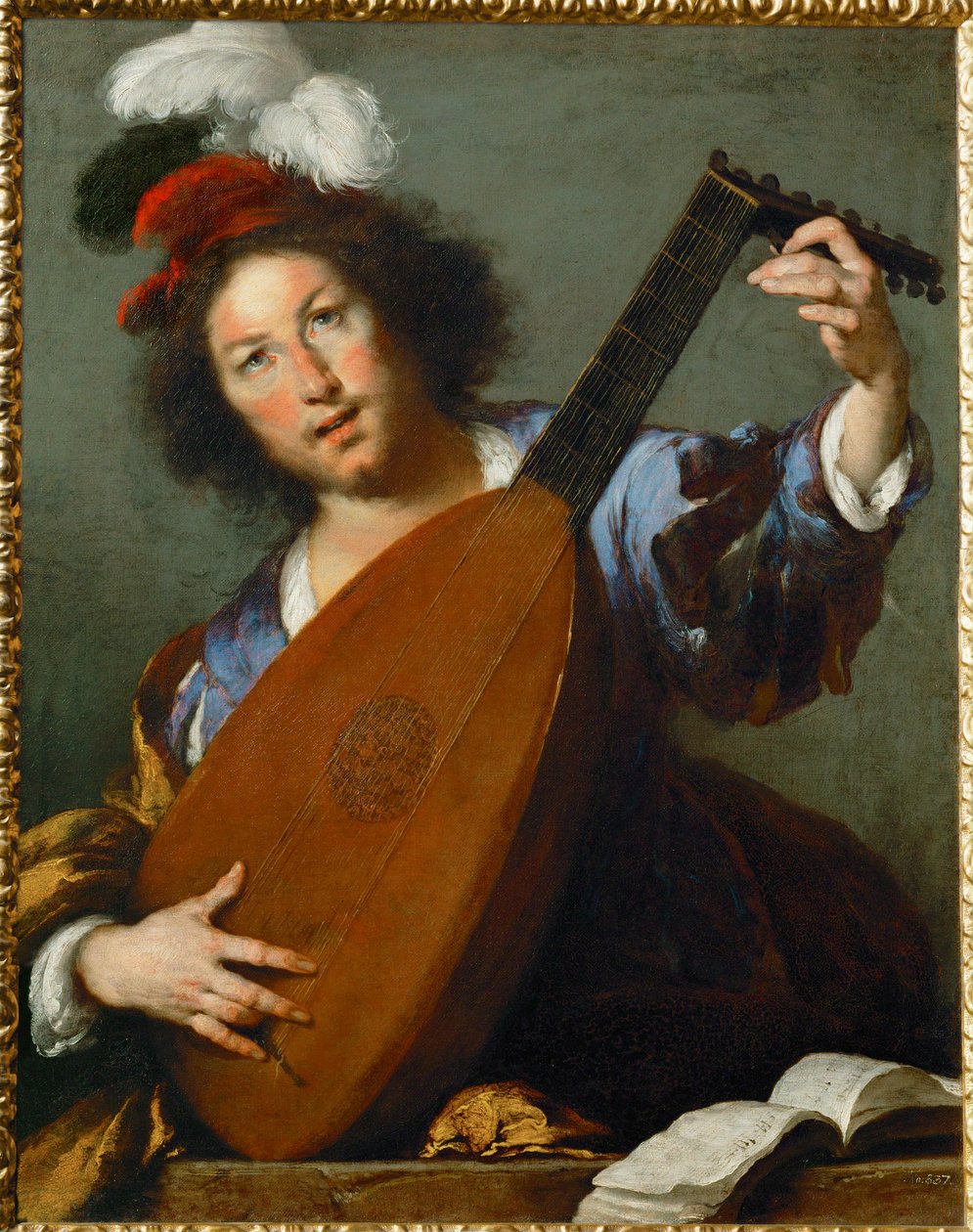 Un laudista de Bernardo Strozzi