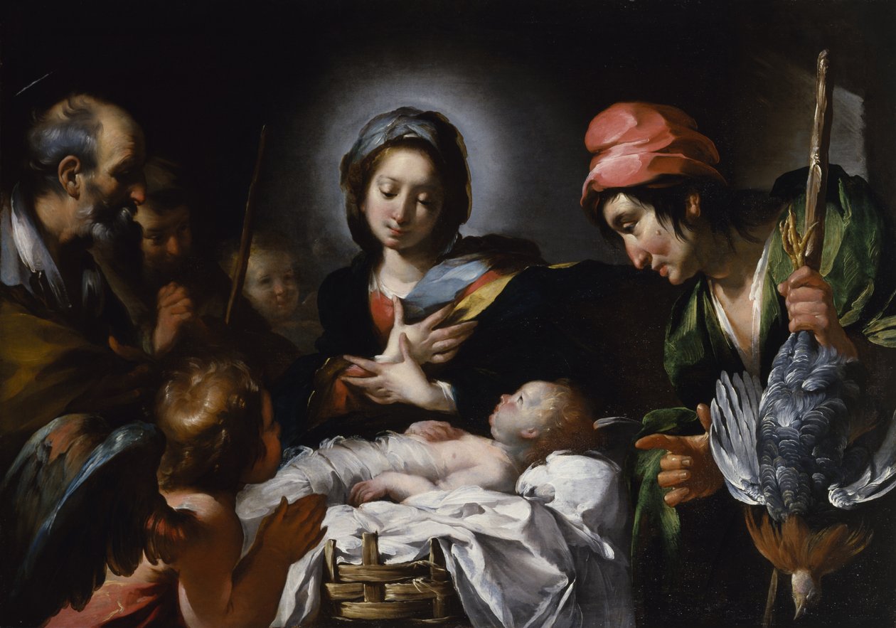 Adoración de los pastores, c.1615 de Bernardo Strozzi