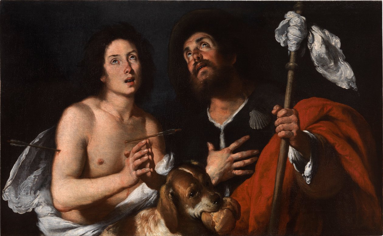Santos Roque y Sebastián de Bernardo Strozzi