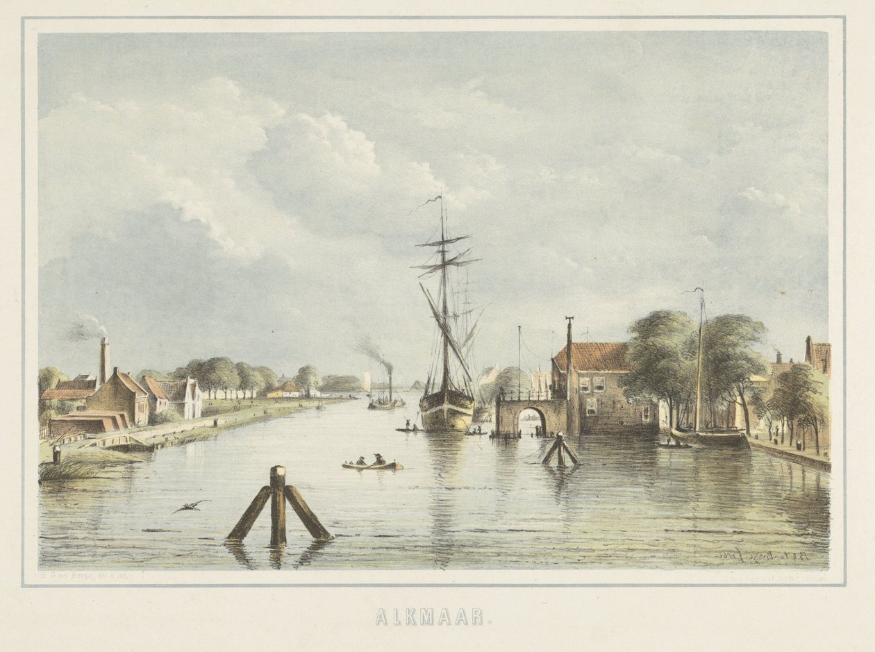 Vista de Alkmaar desde la Bierkade de Bernardus Gerardus ten Berge