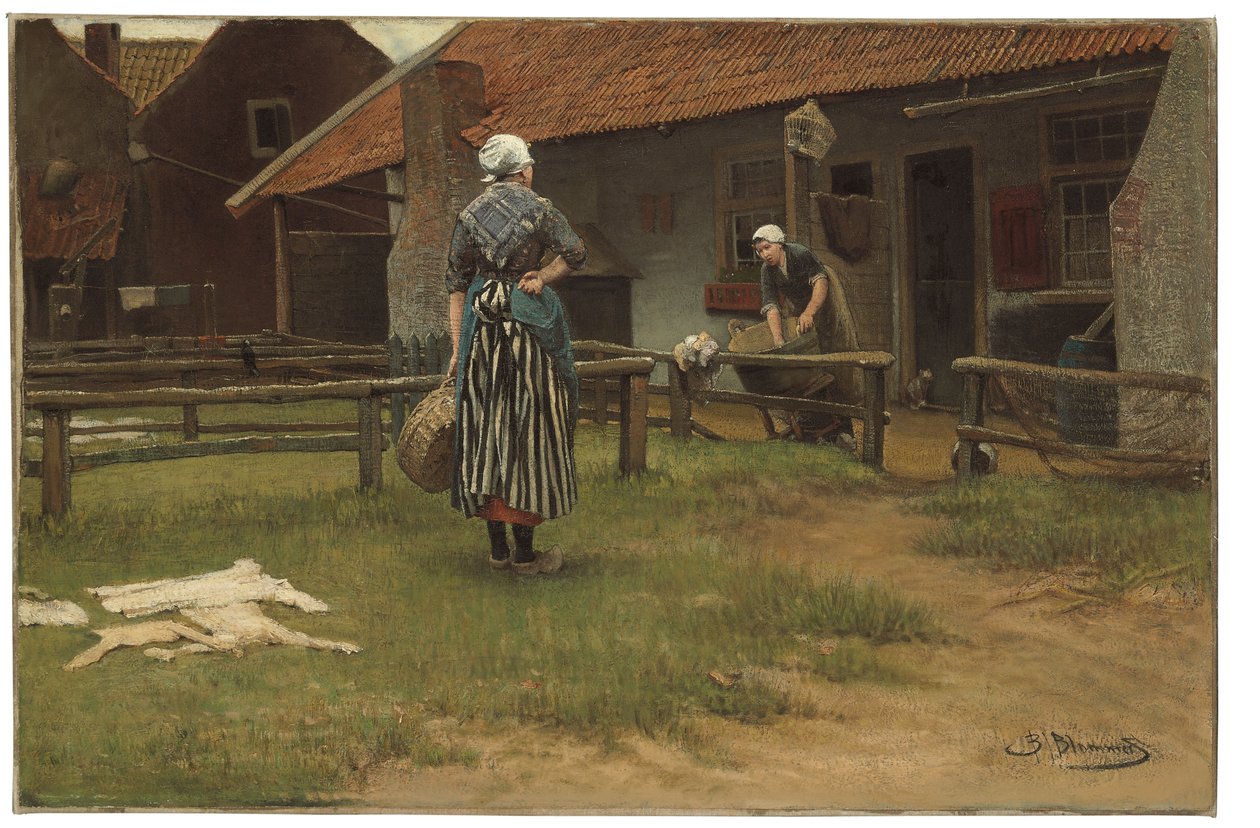 Día de lavado de Bernardus Johannes Blommers or Bloomers