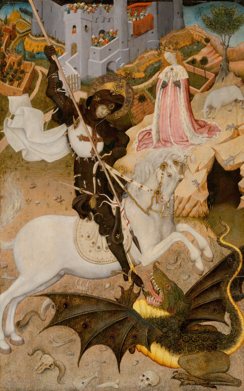 San Jorge y el dragón, 1434-35 de Bernat Martorell
