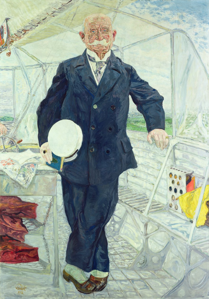 Conde Zeppelin (1838-1917) 1914 de Bernhard Pankok