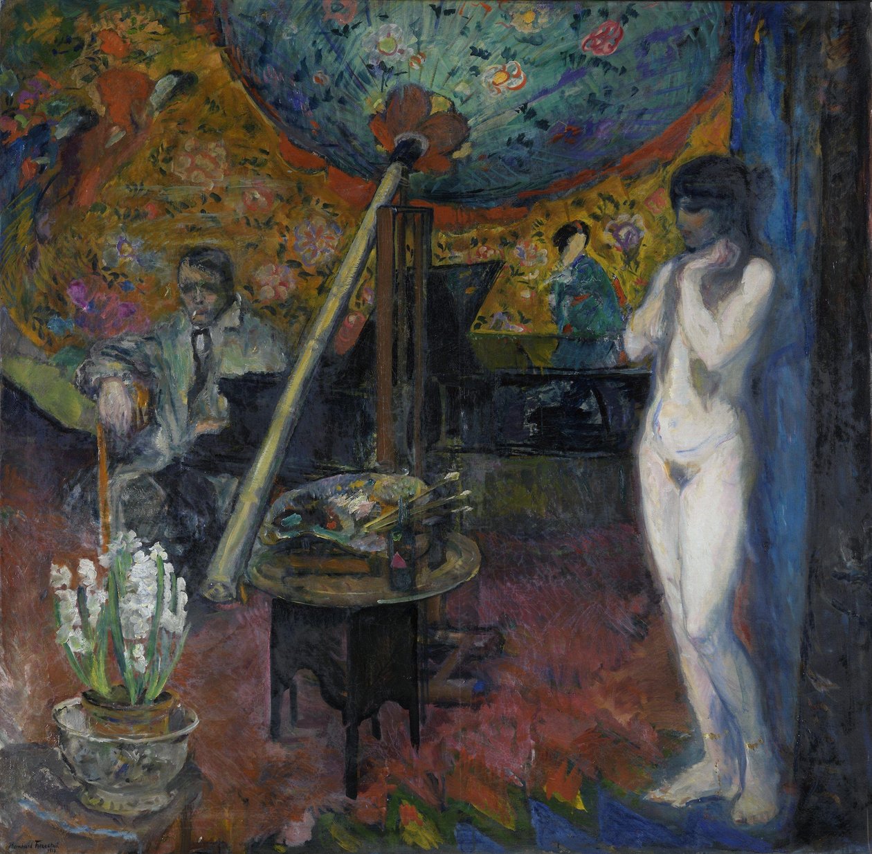 Autorretrato en el estudio de Bernhard Dorotheus Folkestad