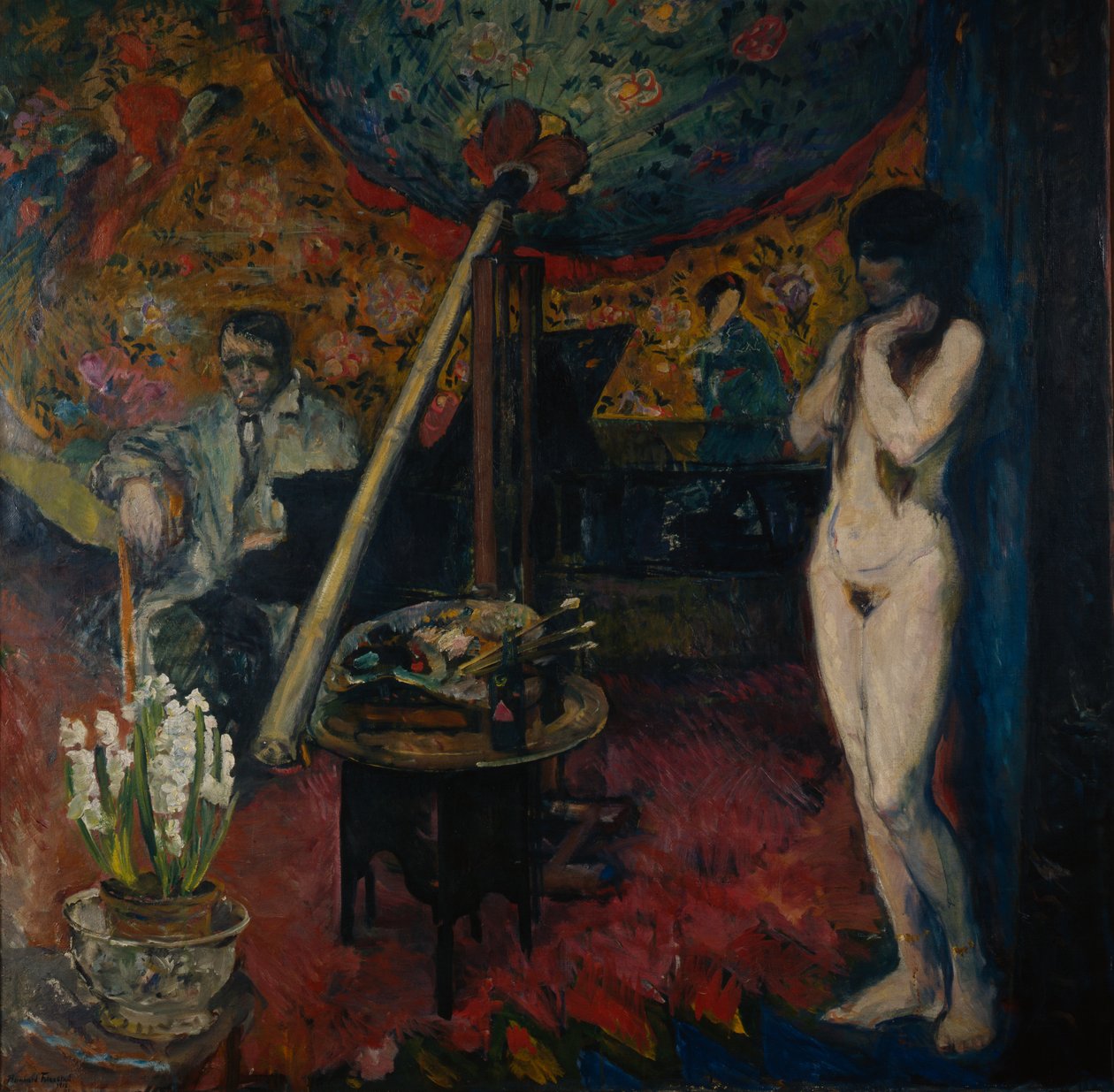 Autorretrato en el estudio de Bernhard Dorotheus Folkestad