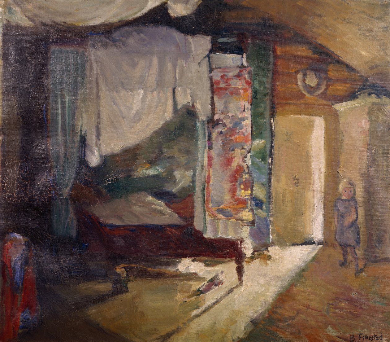 La cama con dosel de Bernhard Dorotheus Folkestad