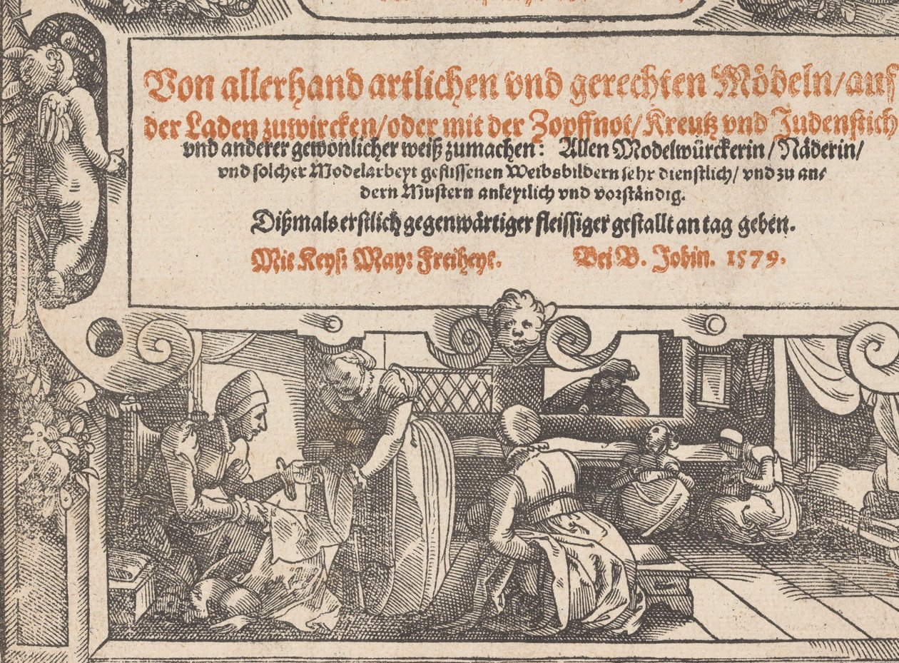 Portada de Neu künstlich Modelbuch, página 1r de Bernhard Jobin