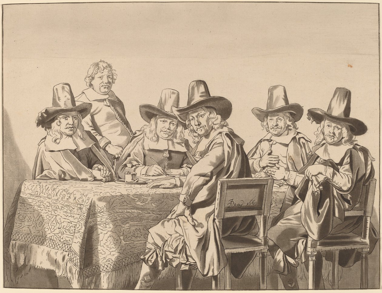 Directores del Asilo de Huérfanos de Haarlem de Bernhard Schreuder