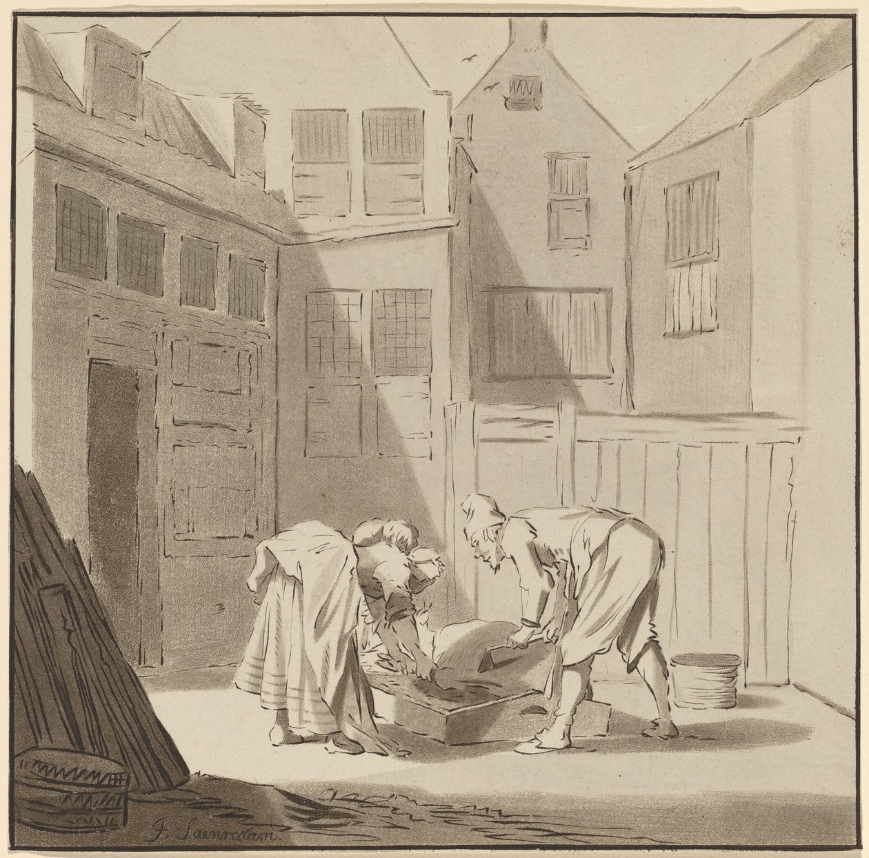 Matadores de Cerdos, 1778, publicado 1787 de Bernhard Schreuder