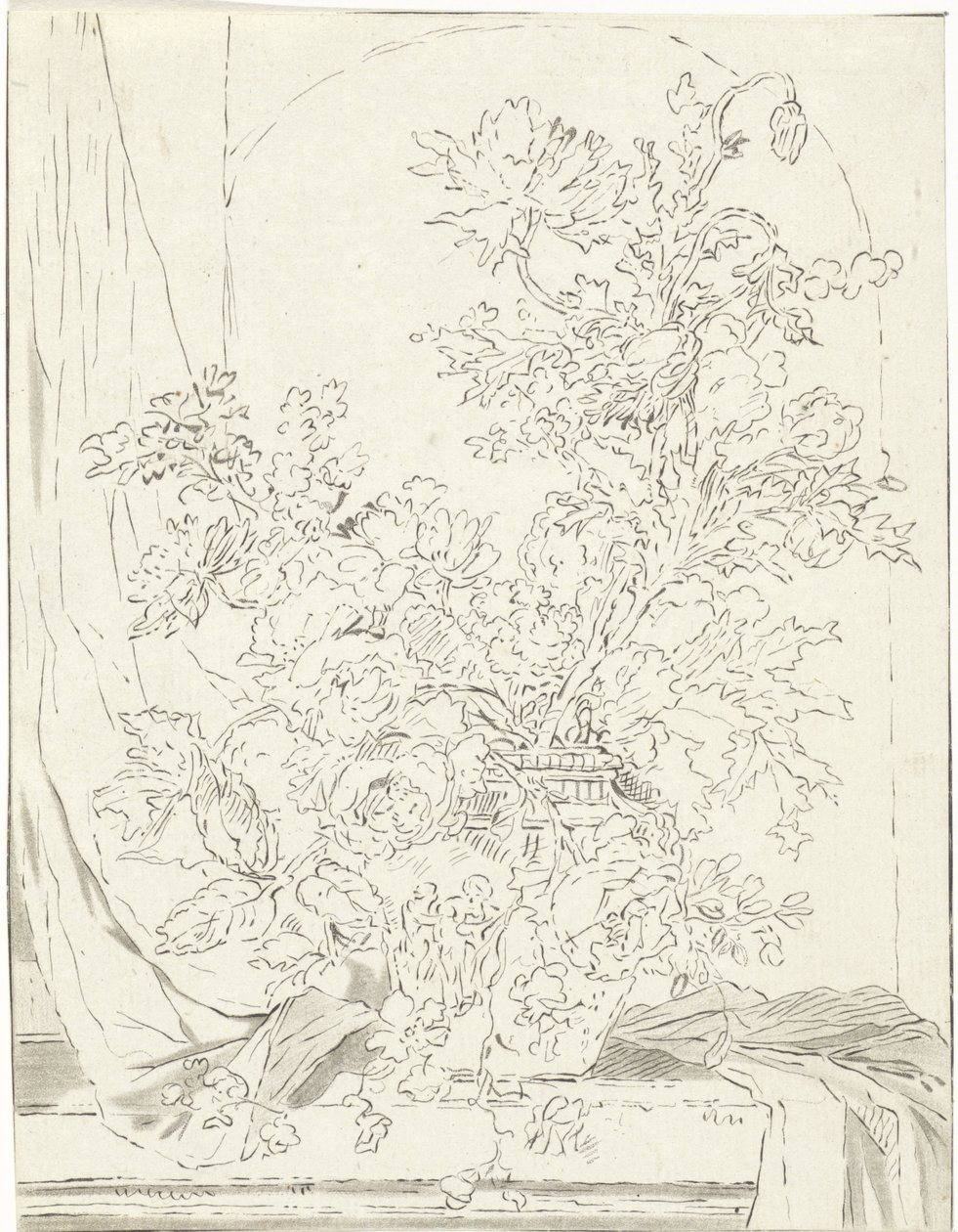 Jarrón con flores para un nicho de Bernhard Schreuder