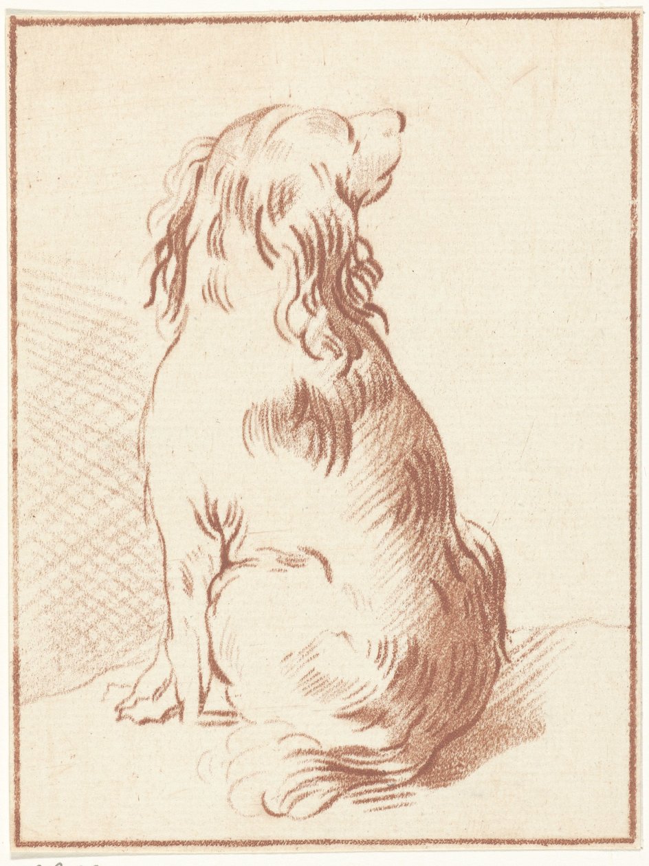 perro sentado de Bernhard Schreuder
