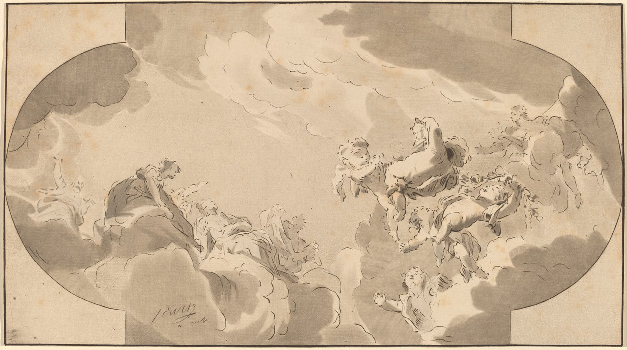 Decoración del Techo de Bernhard Schreuder after Jacob de Wit
