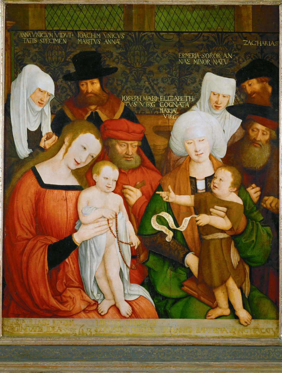 Die Heilige Sippe (pintura sobre madera) de Bernhard Strigel