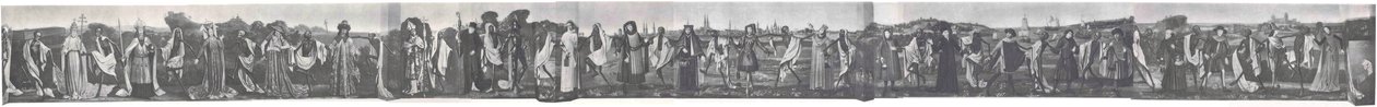 Danza Macabra de Lübeck antes de la guerra, foto, 1463 de Bernt Notke