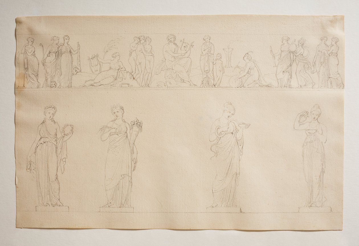 Apolo, las Gracias y las Musas de Bertel Thorvaldsen